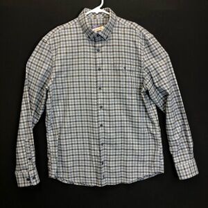 Johnnie-O Hangin' Out Button Down Plaid Men’s Medium Flannel Shirt Long‎ Sleeve